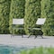 Flash Furniture Black/White PE Rattan Folding Bistro Chairs, 2PK 2-FV-FWA086-BLK-WHT-GG - alternate 1